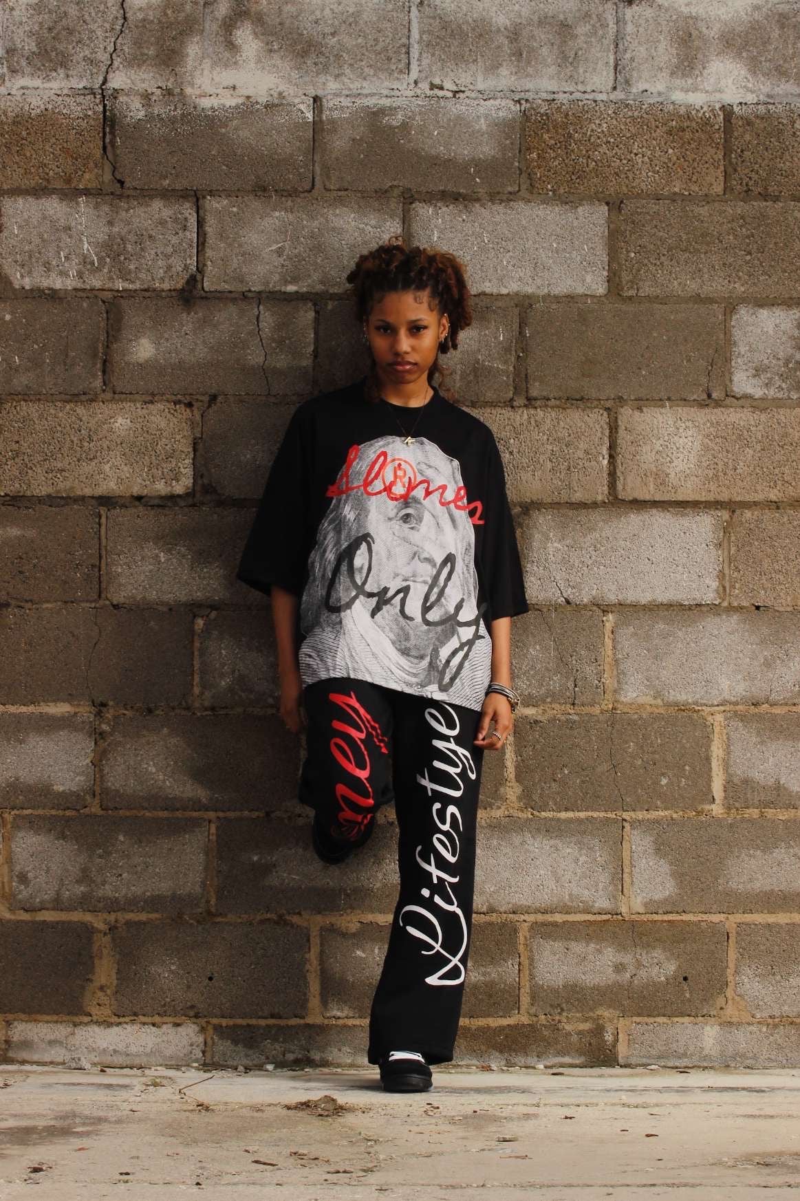 Slimes Only Cropped TEE & Flared Pants Set